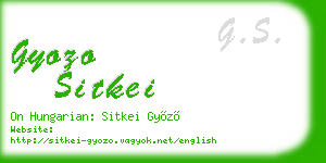 gyozo sitkei business card
