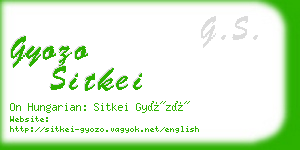 gyozo sitkei business card